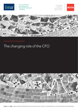 The changing role of the CFO (full report)