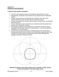 Lecture 16 Channel Cross Sections