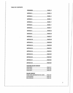 table of contents preamble page 3 article 1 page 3 article 2 page 4