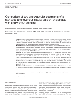 balloon-angioplasty with and without stenting