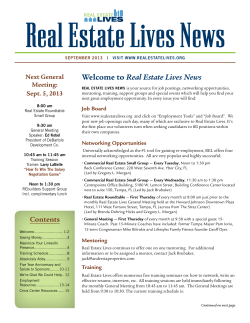September 2013 - Real Estate Lives