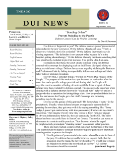Issue 36: September 2011 - Tennessee Traffic Safety Resource