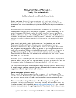 THE JEWELED ASTROLABE &mdash; Family