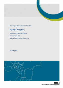 Panel Report - Moorabool Shire Council