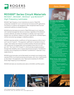 RO3000® Laminate Data Sheet