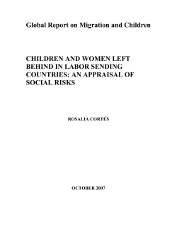 Global Report on Migration and Children