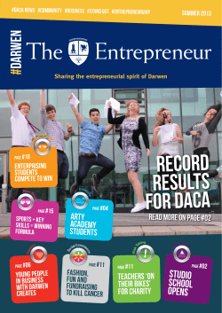 Summer 2013 - Darwen Aldridge Community Academy