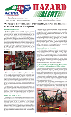 Firefighter Safety - NC Department of Labor
