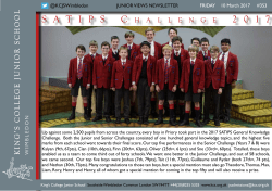 SATIPSC h A llenge - King`s College School