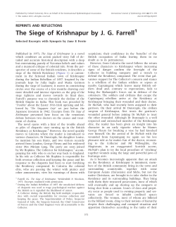 The Siege of Krishnapur by JG Farrell