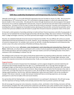 Summer Leadership Development and Entrepreneurship Program