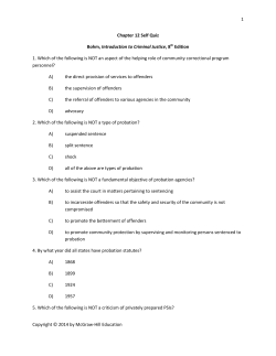 Chapter 12 Self Quiz Bohm, Introduction to Criminal
