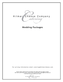 Wedding Packages - Hilmar Cheese Company