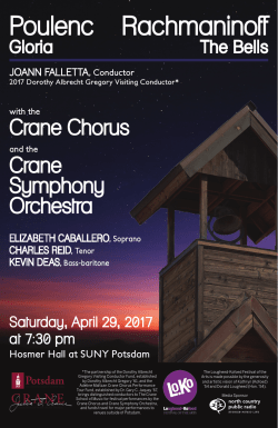 Crane Chorus - SUNY Potsdam