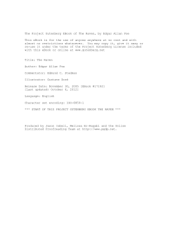 The Project Gutenberg EBook of The Raven, by Edgar Allan Poe