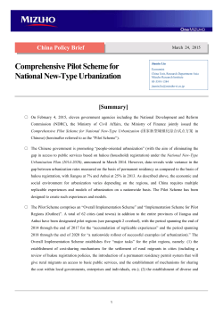 Comprehensive Pilot Scheme for National New