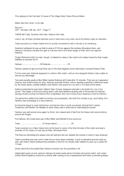 Prems v Southern, Lost 22-27