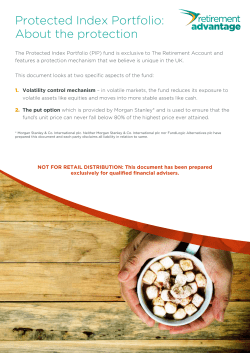 Protected Index Portfolio: About the protection