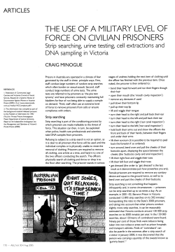 the use of a military level of force on civilian prisoners