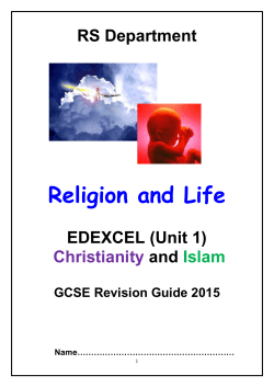 Unit 1: Believing in God