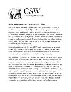 Central Storage Opens State`s Coldest Walk