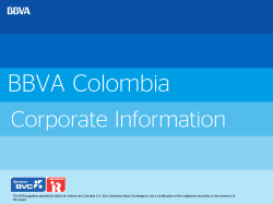 Diapositiva 1 - BBVA Colombia