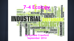 7-4 Ecology
