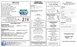February 12th - Union Hill Church of Christ