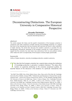 The Myth of the European University