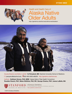 Alaska Native Older Adults - Ethnogeriatrics