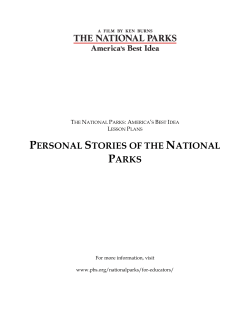 personal stories of the national parks