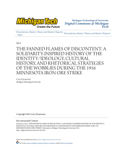 the fanned flames of discontent: a solidarity