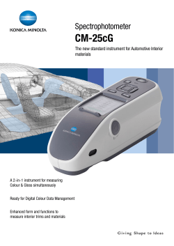 CM-25cG - Konica Minolta Sensing Americas