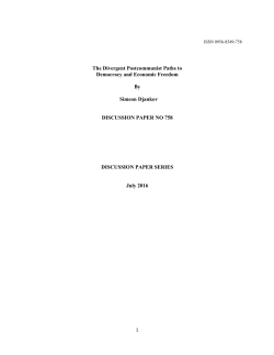 The Divergent Postcommunist Paths to Democracy and