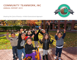 2015 Annual Report - Community Teamwork, Inc.