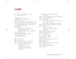 A History of the Canadian Dollar - Index