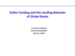 Dollar Funding and the Lending Behavior of Global