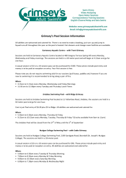 Grimsey`s Pool Session Information