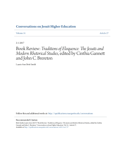 Book Review: Traditions of Eloquence: The Jesuits and Modern