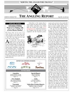 the angling report - El Encuentro Fly Fishing