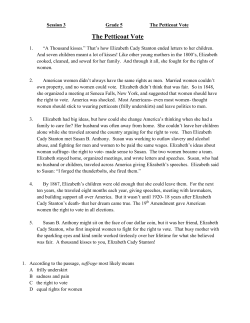 The Petticoat Vote Student and Teacher Documents