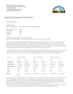 SoapQuick I Original Instruction