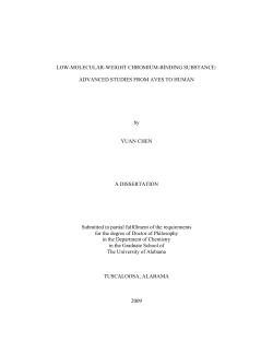 LOW-MOLECULAR-WEIGHT CHROMIUM-BINDING