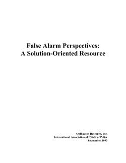 False Alarm Perspectives: A Solution-Oriented Resource
