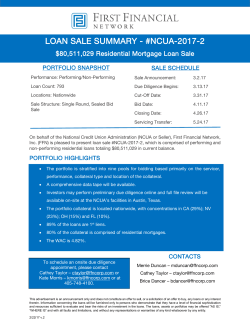 NCUA2017-2 Offering Summary - First Financial Network, Inc.