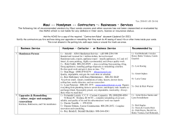 Maui Contractors – Handymen - Businesses