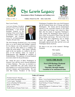 The Lewis Legacy - Lewis Family Descendants