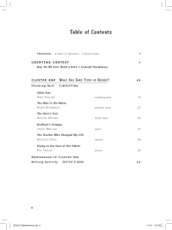 Table of Contents - Perfection Learning