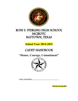 Cadet Handbook
