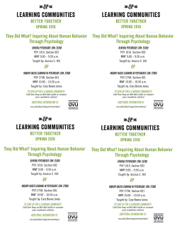 learning communities
